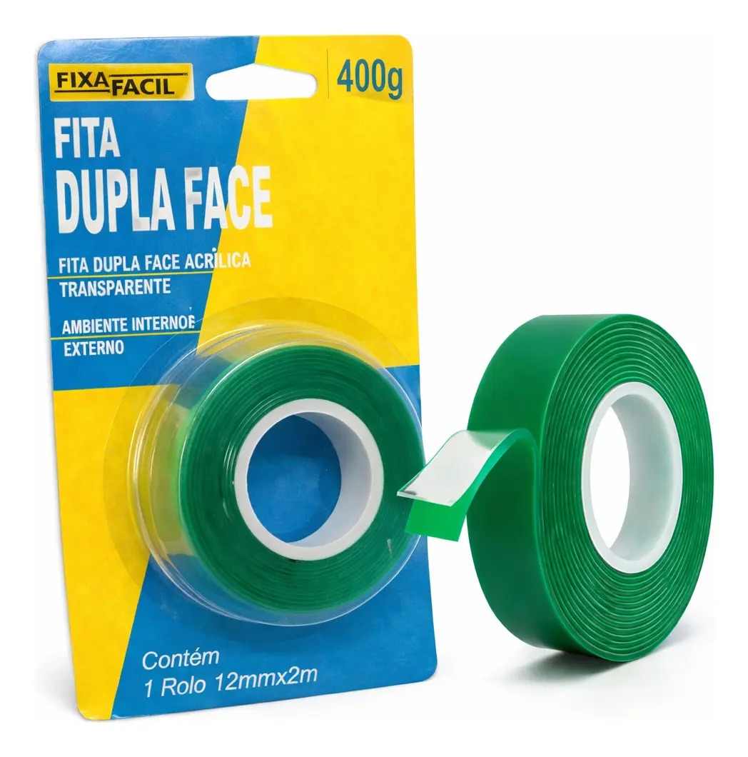 FITA DUPLA FACE ACRILICA FIXAFACIL 12 X 2